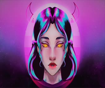 Cyberpunk Retro Girl Live Wallpaper