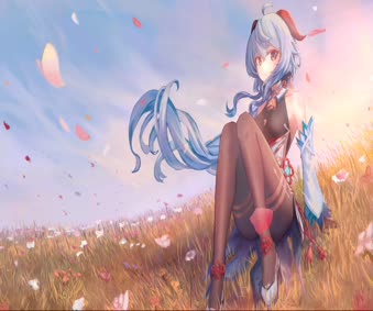 Cute Ganyu GI Live Wallpaper