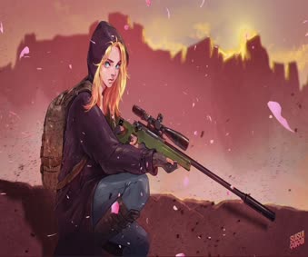 PUBG Girl Game Live Wallpaper