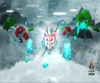 G2 Samurai Light Blue Live Wallpaper