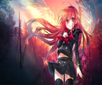 Kawaii Fire Angel Live Wallpaper