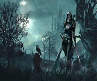 The Crow Fantasy Live Wallpaper