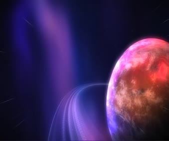 The Ringed Planet Animated Wallpaper