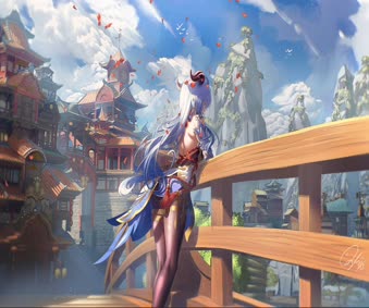 Anime Yande Girl Animated Wallpaper