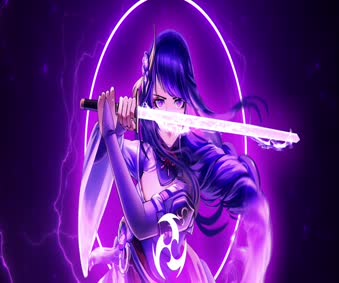 Raiden Shogun Moving Wallpaper