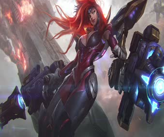 Gun Goddess Miss Fortune Moving Wallpaper