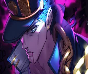 Jojo 承太郎 白金之星 Live Wallpaper