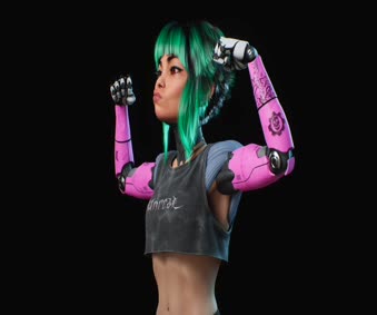 Flexing Girl Live Wallpaper