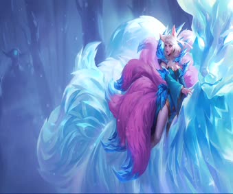 Winter Queen Ahri Video Wallpaper
