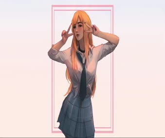 Kitagawa Blond Girl Live Wallpaper