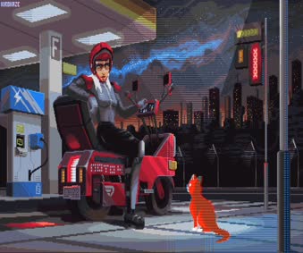 Lost Friend Pixel Live Wallpaper