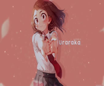uraraka my hero academia anime live wallpaper