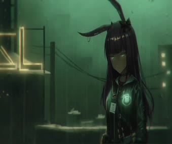 Live Wallpaper Bunny Girl in Rain