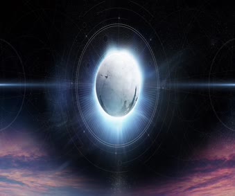 Big white ball dynamic loop Live wallpaper