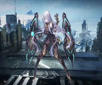 Lila Artery Gear Fusion Animated Wallpaper