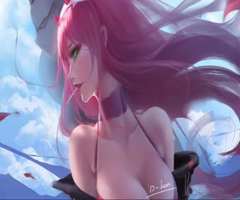 Zero Two Green Eyes Live Wallpaper