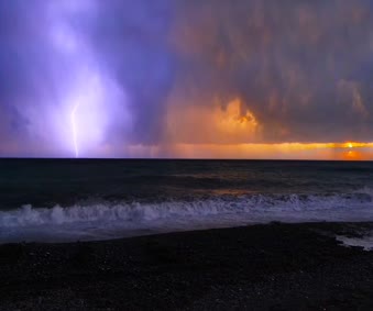 Sunset Thunderstorm Live Wallpaper Free