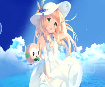 Anime Lillie Pokemon Animated Wallpaper