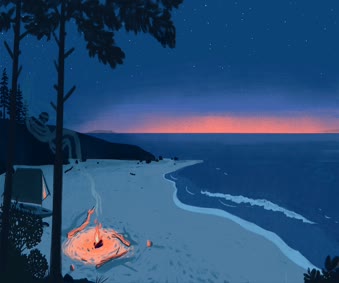 Camping Stars Hd Live Wallpaper