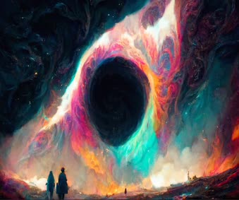 Space Nebula Black Hole Animated Wallpaper