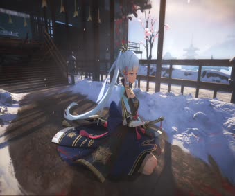 Kamisato Ayaka Genshin Animated Wallpaper