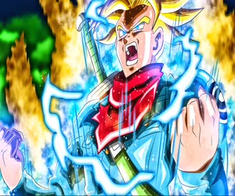 Live SSJ Trunks Rage Video Wallpaper