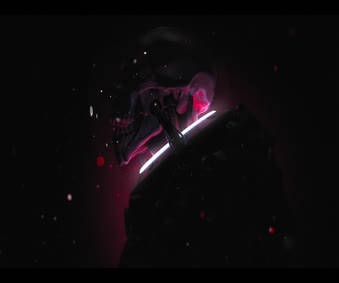 Andromeda Skull Live Wallpaper