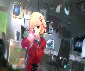 Live Chisato Nishikigi Animated Wallpaper