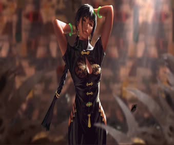 Live Black Dress v7 Guweiz Video Wallpaper