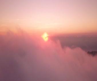 Scenic Footage Of Countryside During Dawn Live Wallpaper