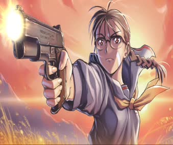 Anime Girl Shooting Range Live Wallpaper