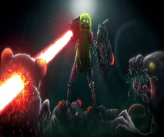 Pickle Rick and Rats Live Wallpaper