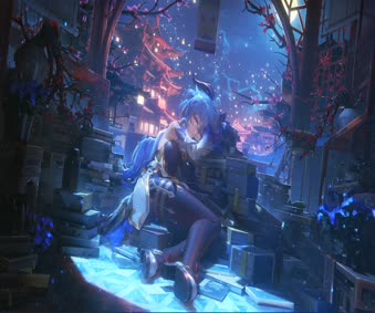 Night With Ganyu Live Wallpaper