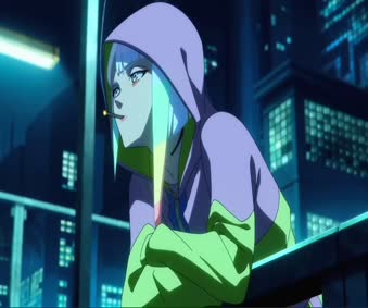 Lucy Smoking Edgerunner Live Wallpaper