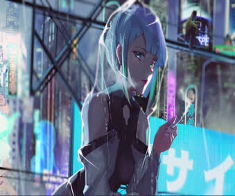 Lucy from Edgerunners Netflix Live Wallpaper