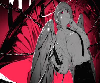 Anime Makima Live Wallpaper Red