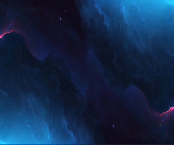 Blue Nebula Live Space Wallpaper
