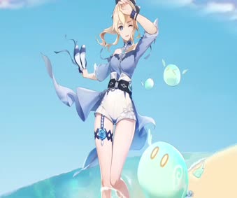 2K Jean Swimsuit Genshin Impact Live Wallpaper