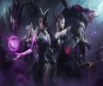 2K Coven Ahri Evelynn Ashe Cassiopeia Warwick Malphite Live Wallpaper