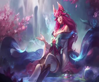 2K Spirit Blosssom Ahri Lol Live Wallpaper