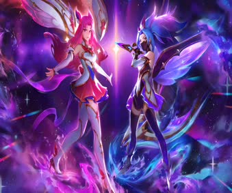 2K Star Guardian Kaisa Akali Lol Live Wallpaper