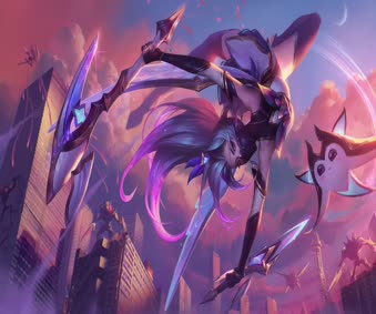 2K Star Guardian Akali Lol Live Wallpaper