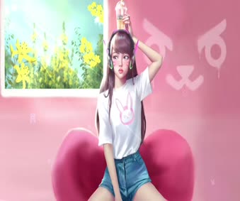 2K Dva Overwatch Summer Live Wallpaper