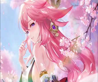 2K Yae Miko Genshin Impact Live Wallpaper