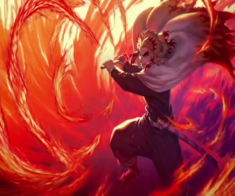 2K Kyojuro Rengoku Demon Slayer Live Wallpaper