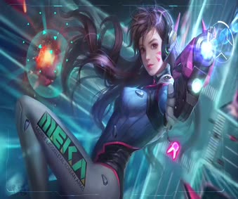 2K Overwatch Dva Live Wallpaper