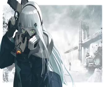 2K Hk416 Girls Frontline Gas Mask Live Wallpaper