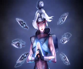 2K Jett Knife Valorant Live Wallpaper