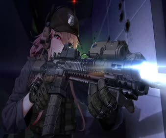 2K Anime Girls Frontline M4 Sopmod 2 Live Wallpaper