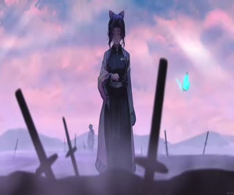2K Shinobu Kocho Butterfly Demon Slayer Live Wallpaper